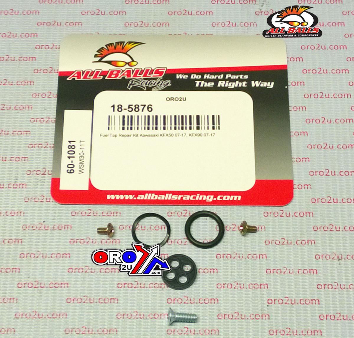FUEL TAP REPAIR KIT ALLBALLS, ALLBALLS 60-1081 KAW KFX 50/90 07-22