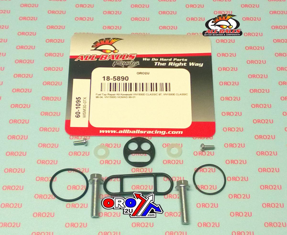 FUEL TAP REPAIR KIT ALLBALLS, ALLBALLS 60-1095 KAW VN1500 97-04