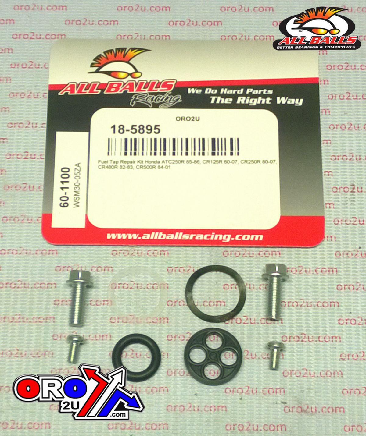 FUEL TAP REPAIR KIT ALLBALLS, ALLBALLS 60-1100 HON ATC250 85-86/CR125-500R 80-07