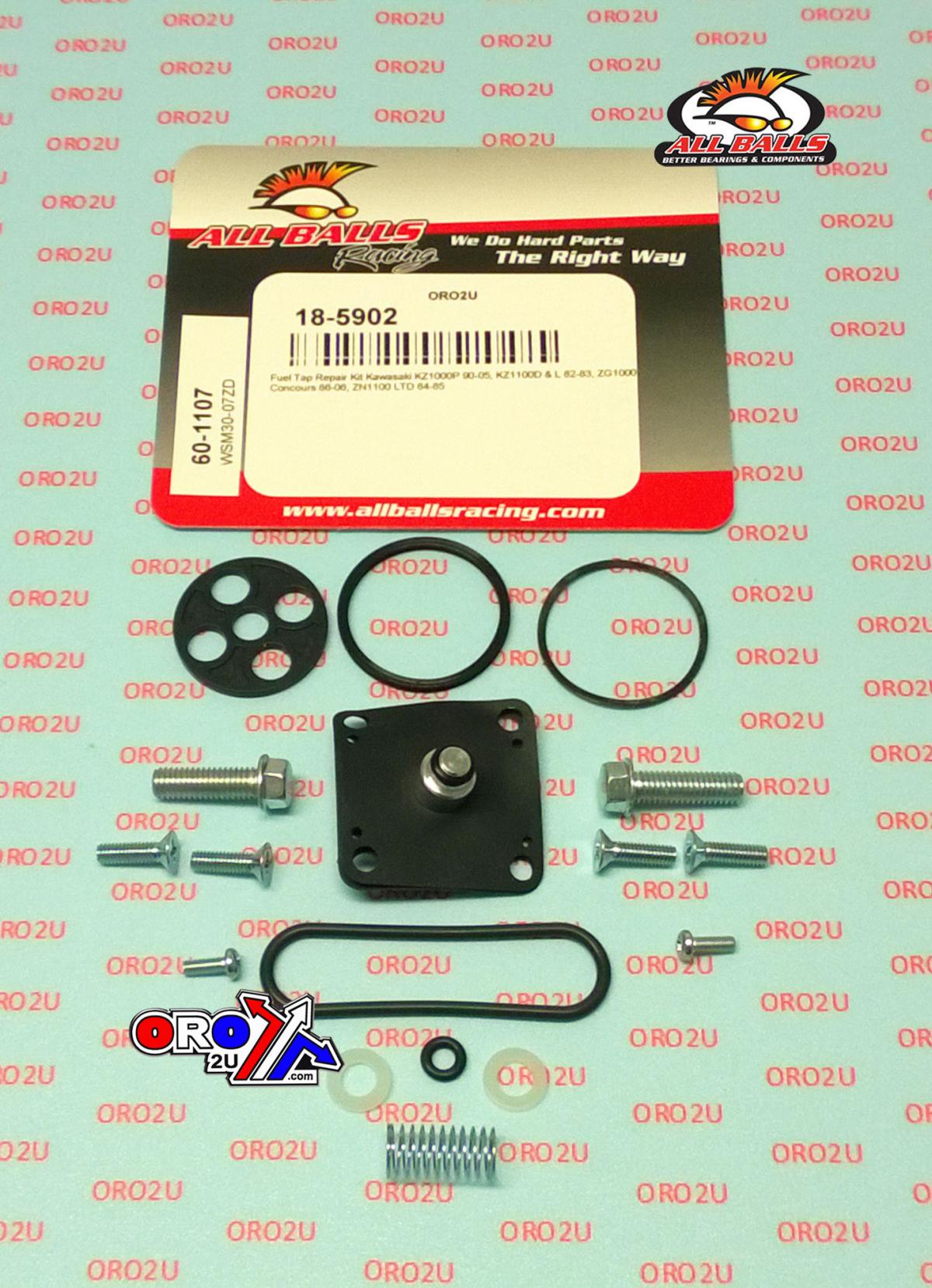 FUEL TAP REPAIR KIT ALLBALLS, ALLBALLS 60-1107 KAW KZ/ZG/ZL/ZN/ZX 650-1000 79-06