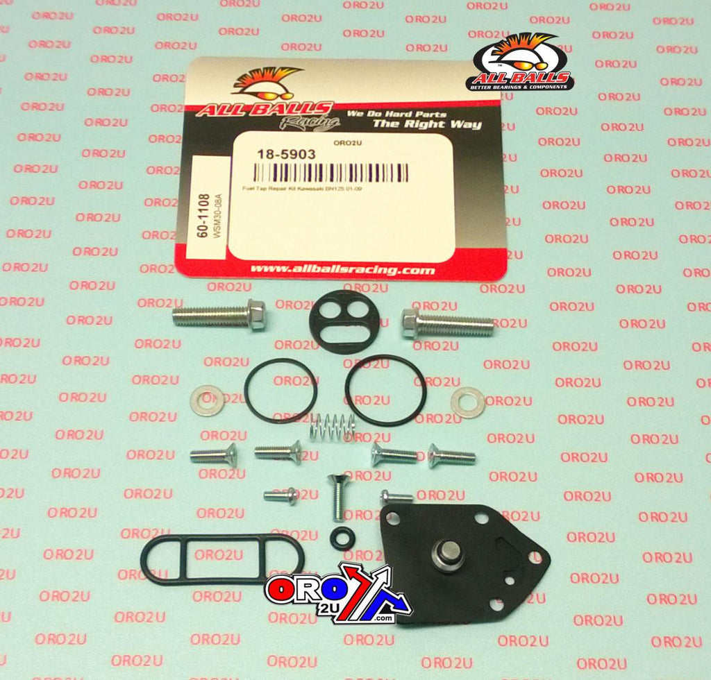 FUEL TAP REPAIR KIT ALLBALLS, ALLBALLS 60-1108 KAW BN125 01-09