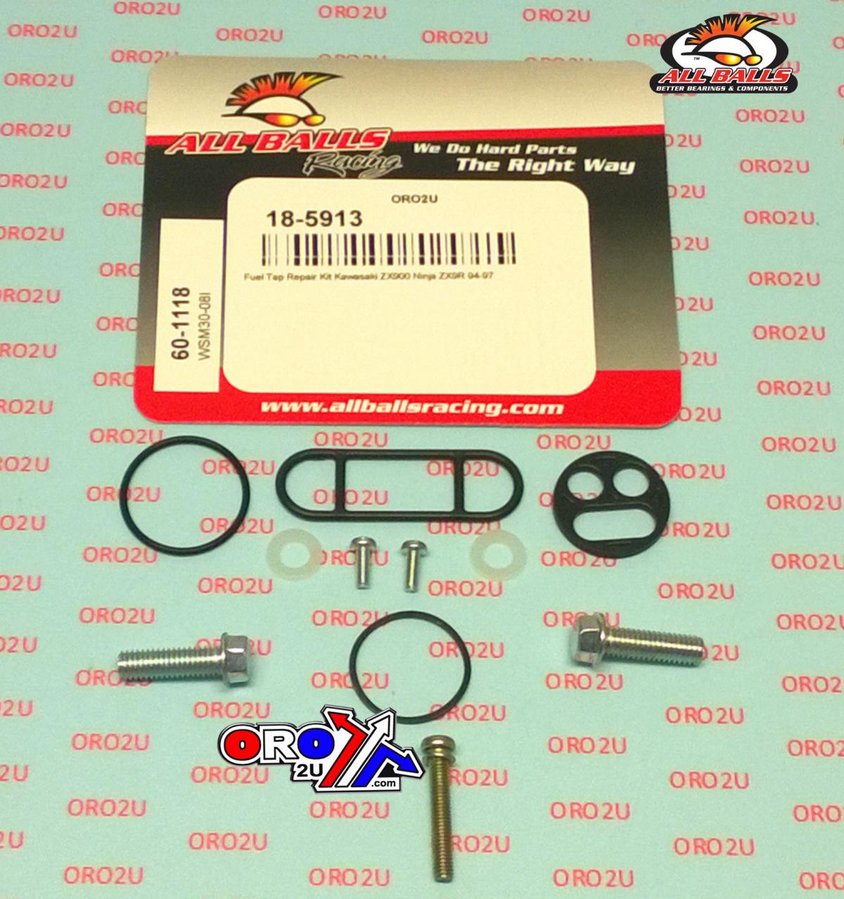 FUEL TAP REPAIR KIT ALLBALLS, ALLBALLS 60-1118 KAW ZX900 94-97