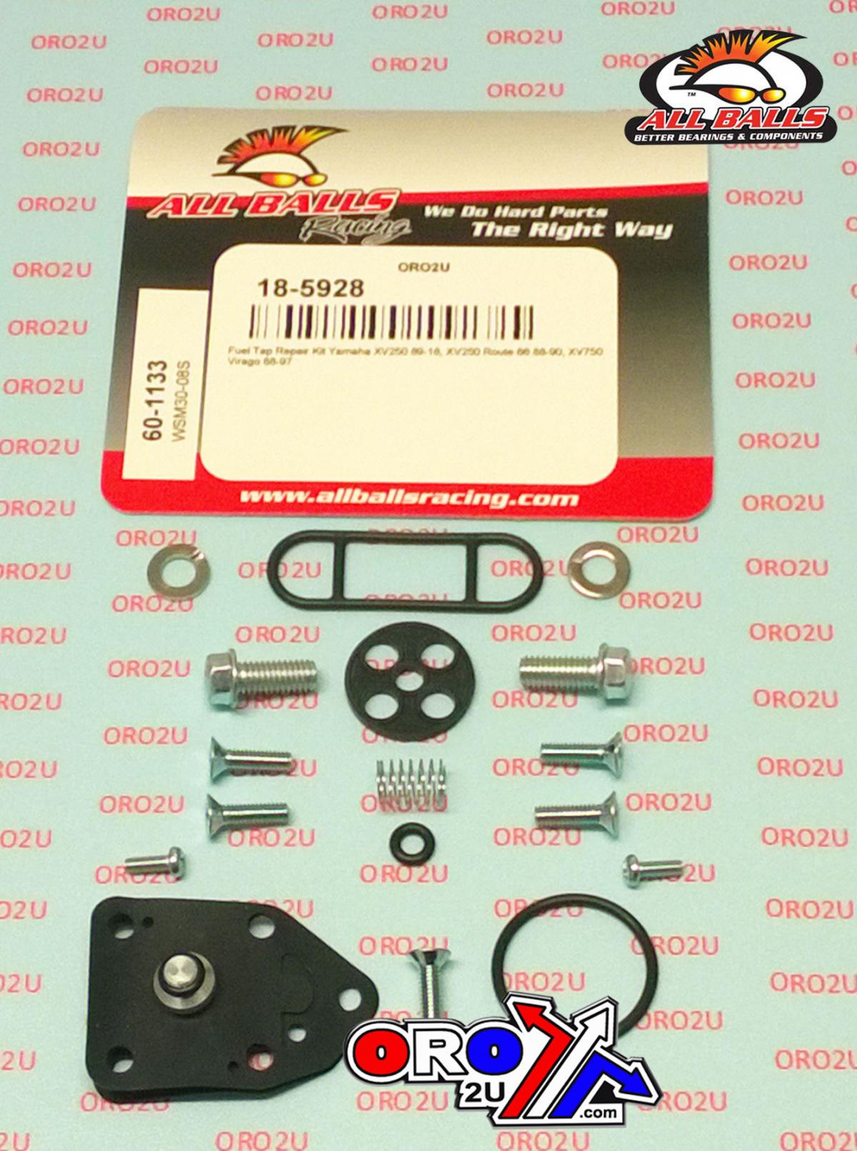FUEL TAP REPAIR KIT ALLBALLS, ALLBALLS 60-1133 YAMAHA XV250/750 88-22