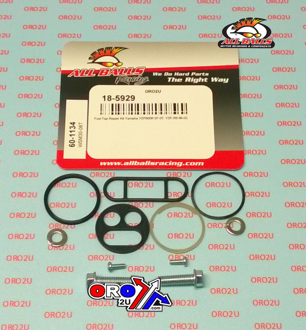 FUEL TAP REPAIR KIT ALLBALLS, ALLBALLS 60-1134 YAMAHA YZF600 R6 97-07