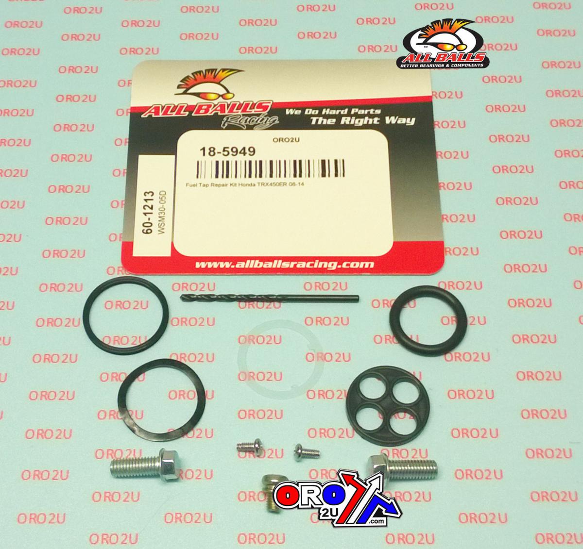 FUEL TAP REPAIR KIT ALLBALLS, ALLBALLS 60-1213 HONDA TRX450ER 08-14