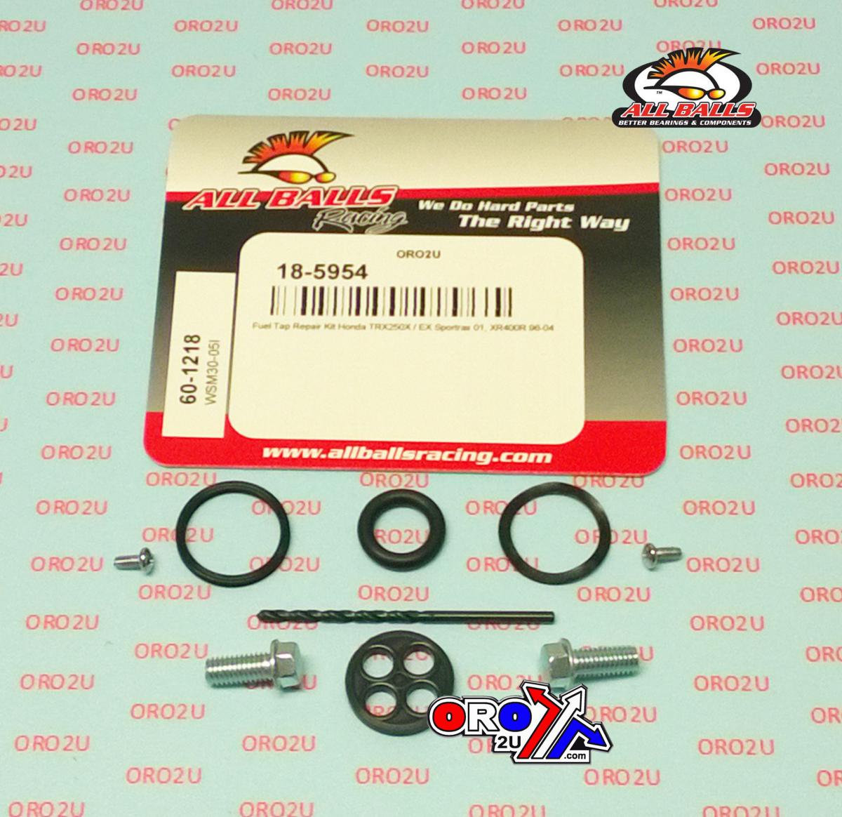 FUEL TAP REPAIR KIT ALLBALLS, ALLBALLS 60-1218 HONDA TRX250X 01/XR400R 96-04