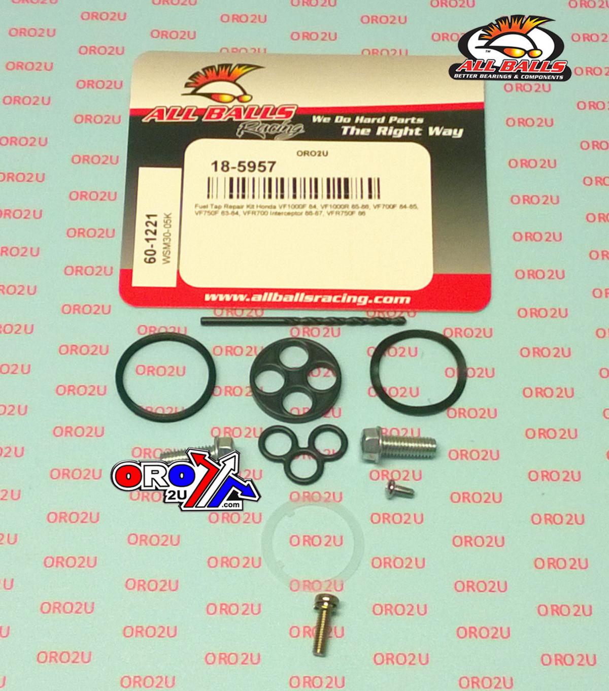 FUEL TAP REPAIR KIT ALLBALLS, ALLBALLS 60-1221 HONDA VF/VFR 700-1000 83-87