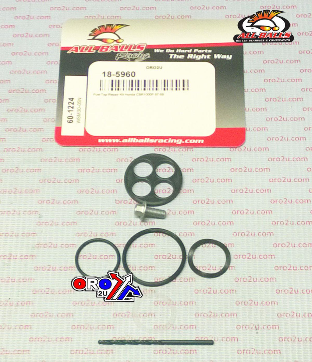 FUEL TAP REPAIR KIT ALLBALLS, ALLBALLS 60-1224 HON CBR1000F 87-88