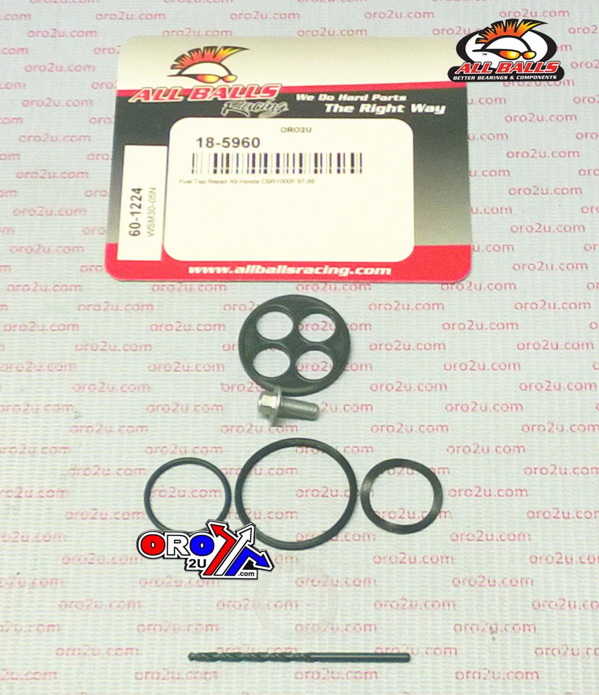 FUEL TAP REPAIR KIT ALLBALLS, ALLBALLS 60-1224 HON CBR1000F 87-88