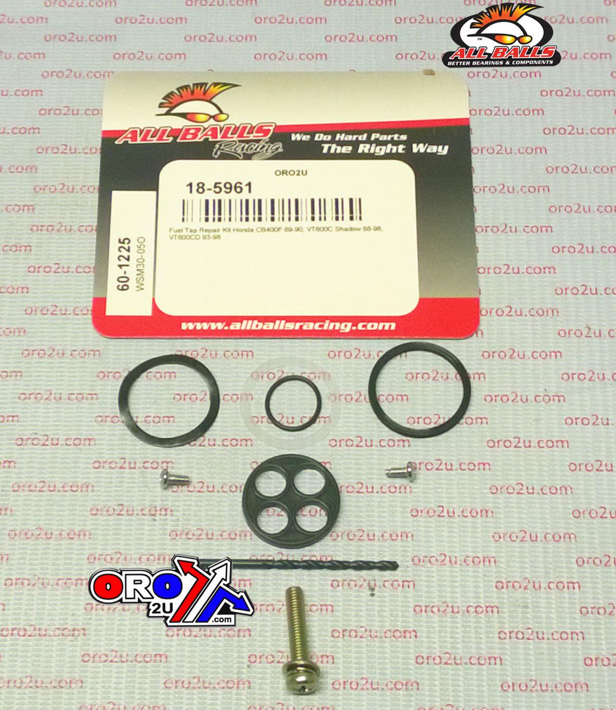FUEL TAP REPAIR KIT ALLBALLS, ALLBALLS 60-1225 HON CB400F 89-90/VT600 93-98