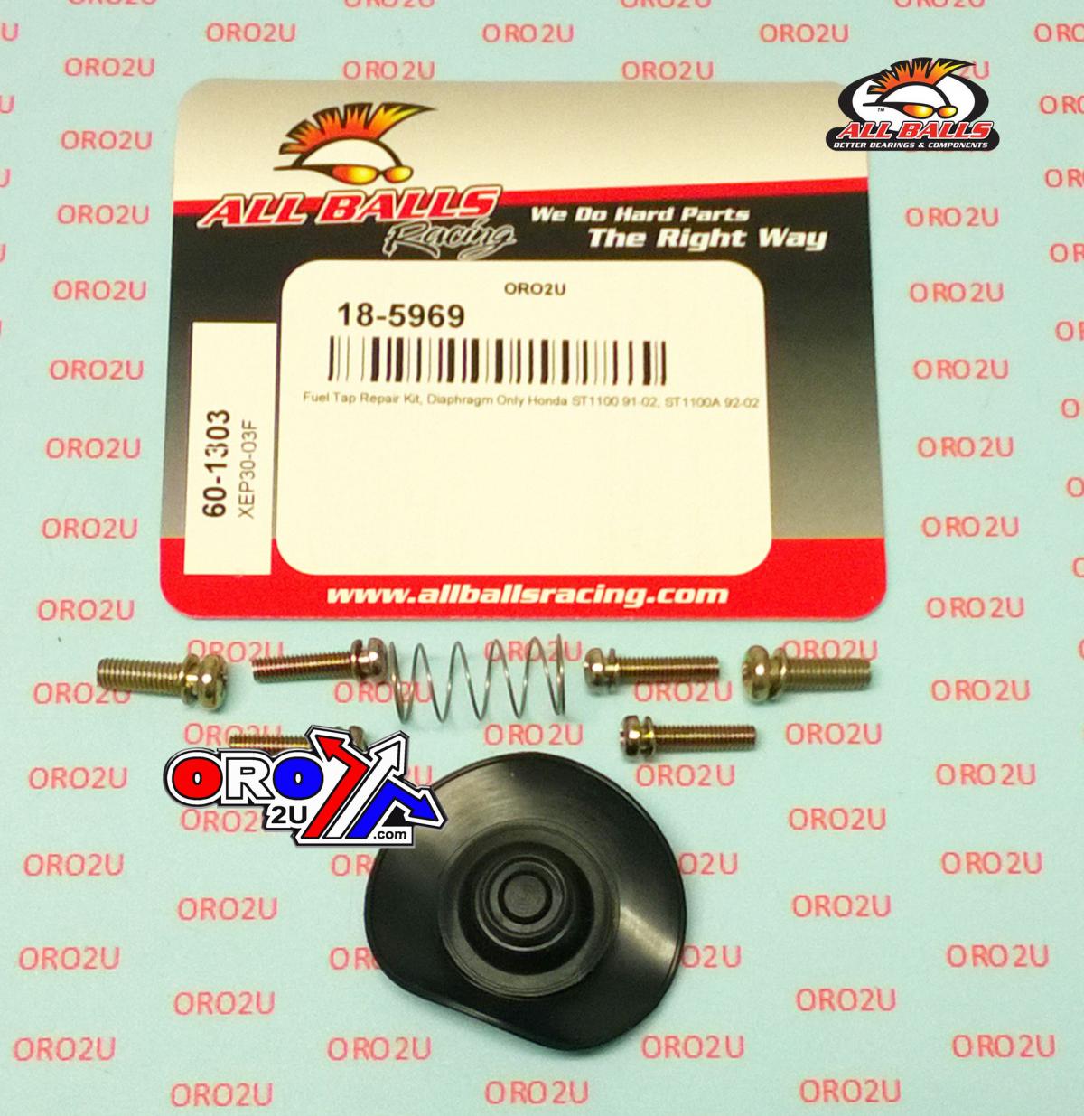 FUEL TAP REPAIR KIT ALLBALLS, ALLBALLS 60-1303 HONDA ST1100 91-02