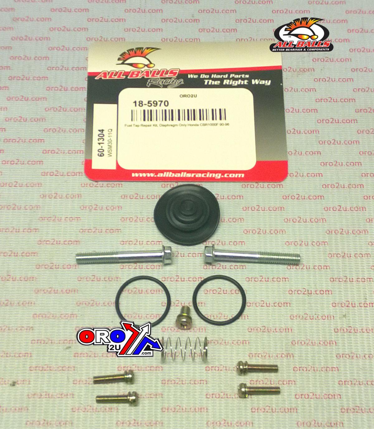 FUEL TAP REPAIR KIT ALLBALLS, ALLBALLS 60-1304 HONDA CBR1000F 90-96