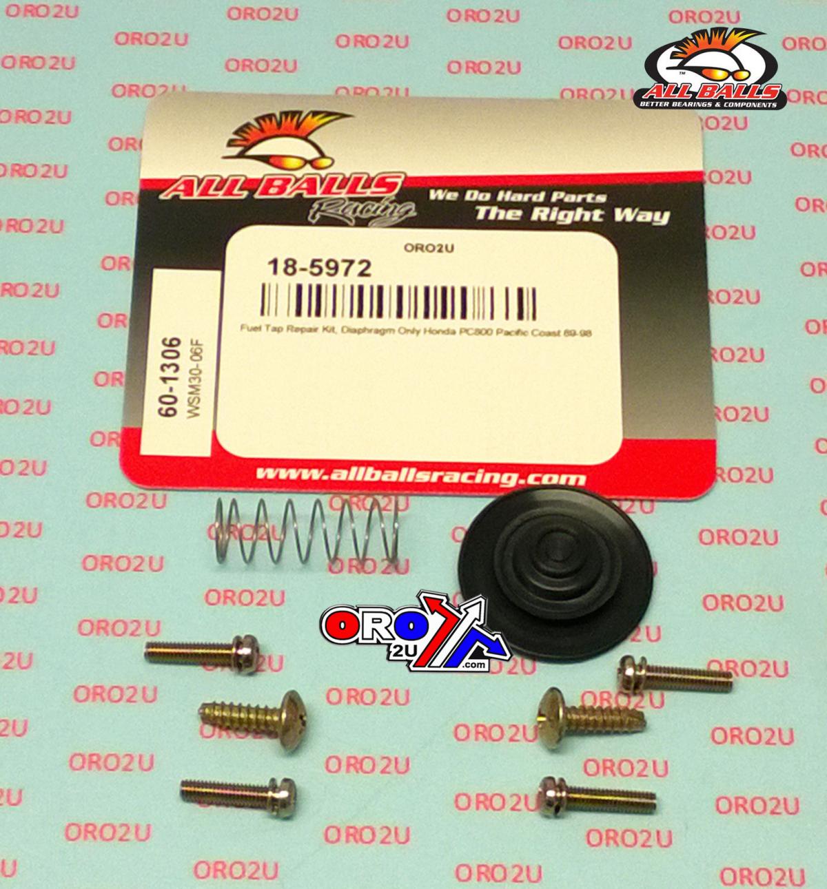 FUEL TAP REPAIR KIT ALLBALLS, ALLBALLS 60-1306 HONDA PC800 89-98
