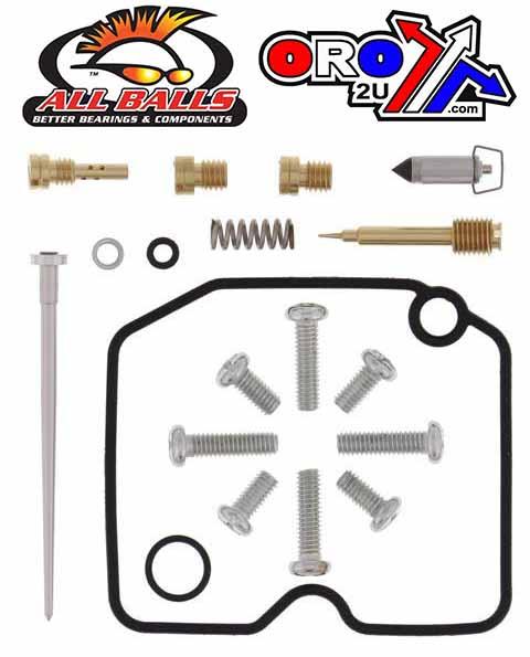 CARBURETOR REBUILD KIT 99-02 KAW KVF400, ALLBALLS 26-1221 ATV