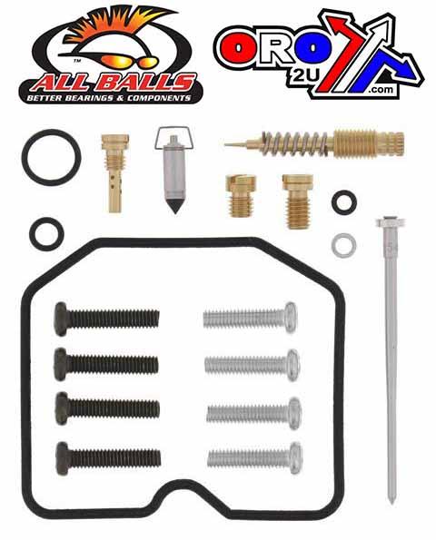 CARBURETOR REBUILD KIT 89-02 KAW KFX250, ALLBALLS 26-1232 ATV