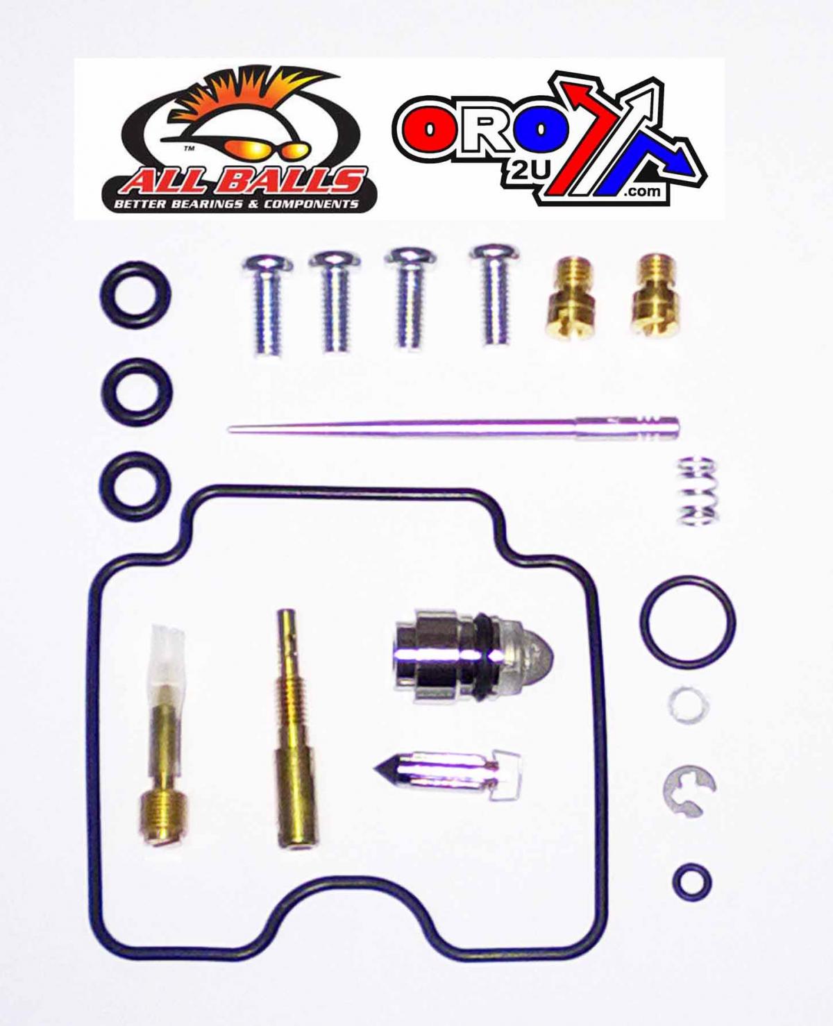 CARBURETOR REBUILD KIT 07-09 YAM YFM250, ALLBALLS 26-1256 ATV