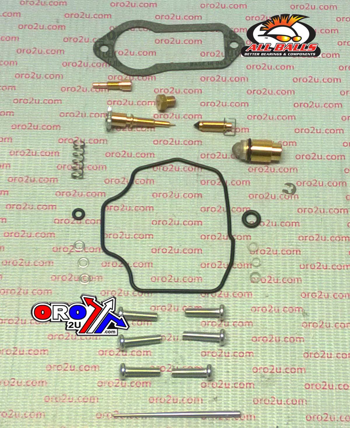 CARBURETOR REBUILD KIT 87-00 YAM TW200, ALLBALLS 26-1314 DIRT
