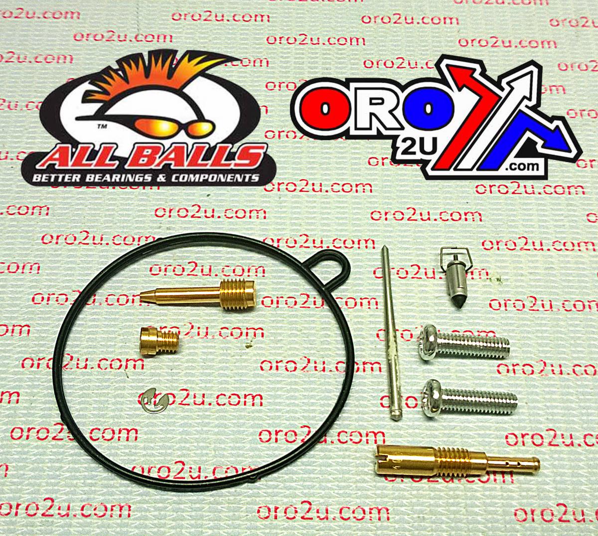 CARBURETOR REBUILD KIT 16-22 YAM YFM90, ALLBALLS 26-1564 ATV