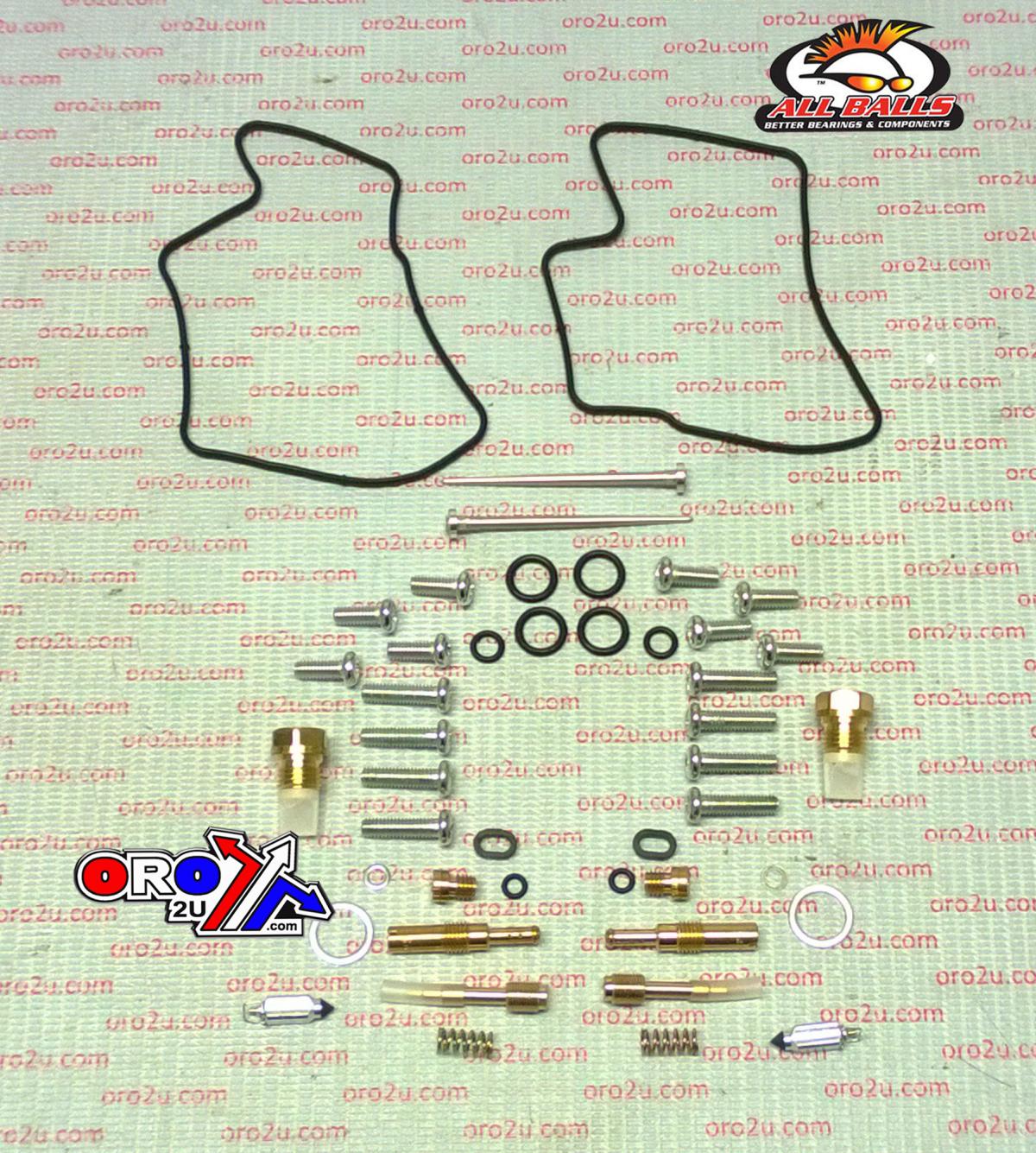 CARBURETOR REBUILD KIT 00-05 HON VT1100C, ALLBALLS 26-1625 ROAD