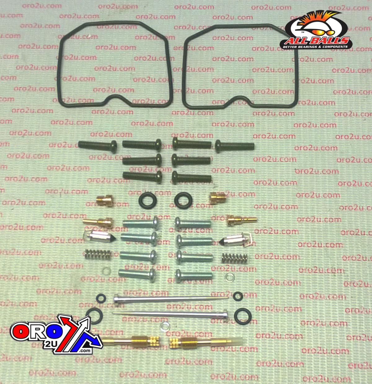 CARBURETOR REBUILD KIT 87-09 KAW EX500 NINJA, ALLBALLS 26-1646 ROAD