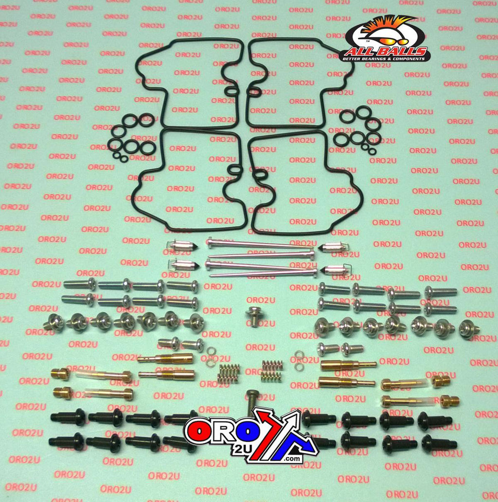 CARBURETOR REBUILD KIT 99-02 YAM YZF-R6, ALLBALLS 26-1677 ROAD