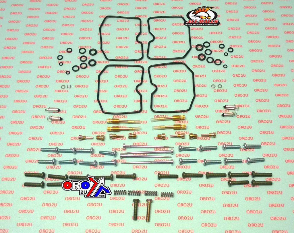CARBURETOR REBUILD KIT 88-97 KAW ZX600 NINJA 600R, ALLBALLS 26-1681 ROAD