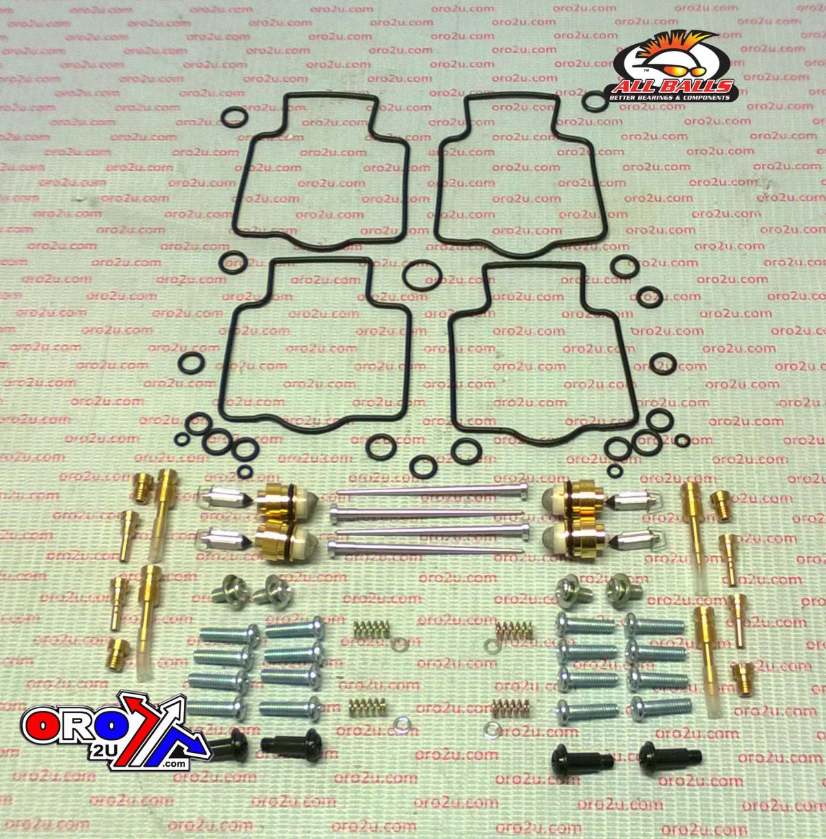 CARBURETOR REBUILD KIT 02-05 KAW ZZR1200, ALLBALLS 26-1717 ROAD