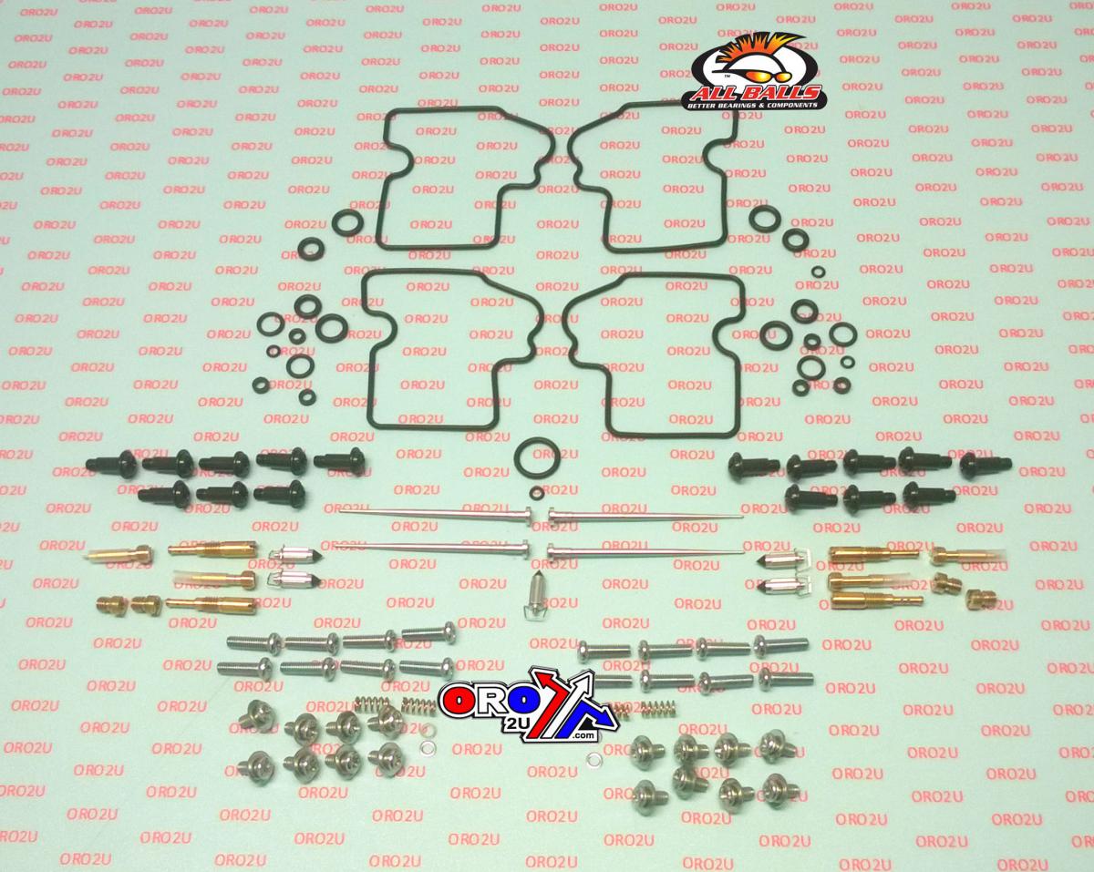 CARBURETOR REBUILD KIT 00-01 KAW ZX900 ZX9R NINJA, ALLBALLS 26-1733 ROAD
