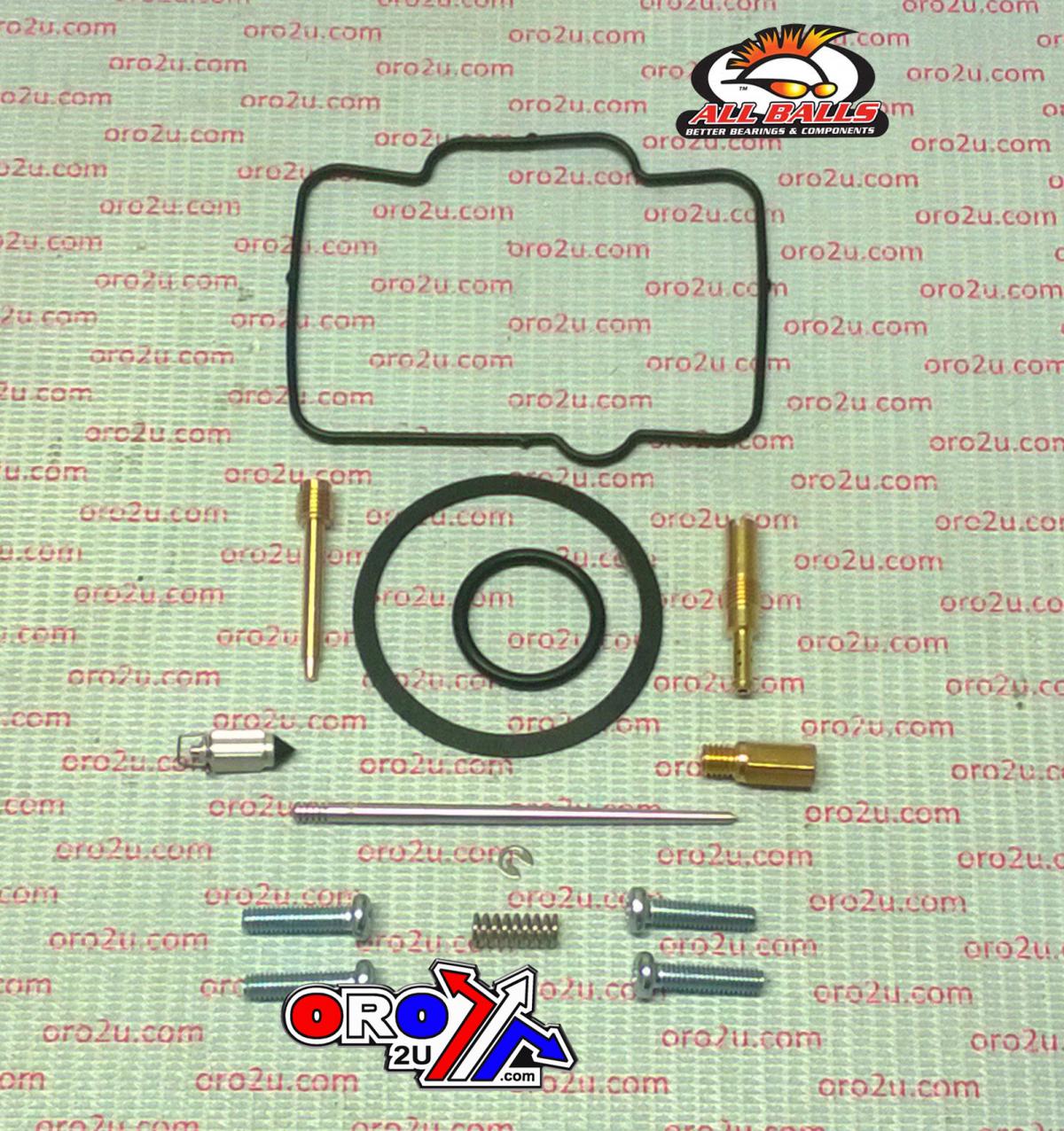 CARBURETOR REBUILD KIT 1992 KAWASAKI KX125, ALLBALLS 26-1751 DIRT