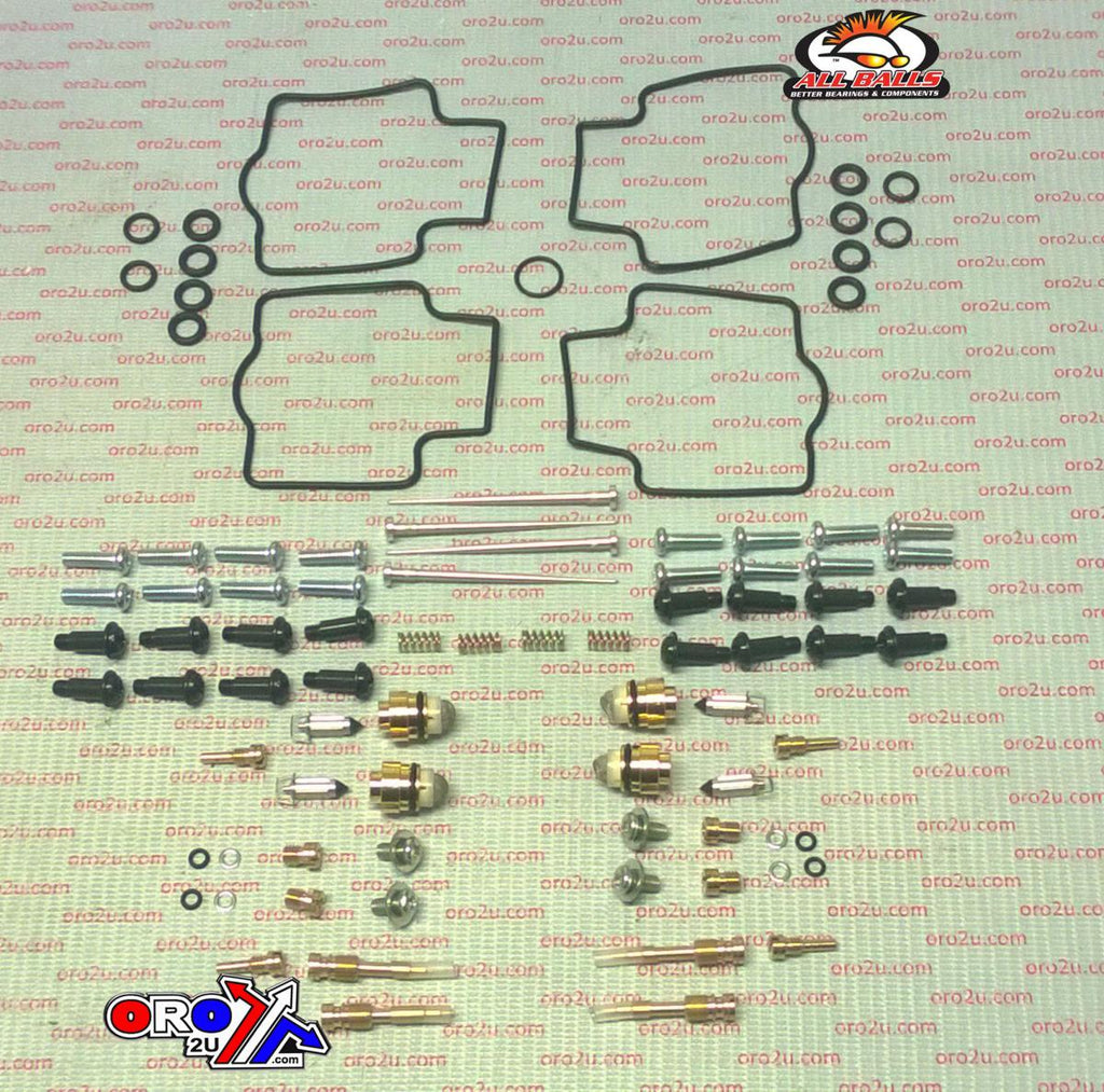 CARBURETOR REBUILD KIT 02- 03 KAW ZX900 ZX9R NINJA, ALLBALLS 26-1763 ROAD