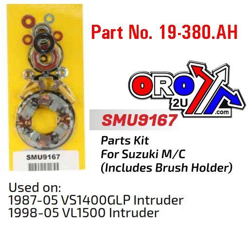 STARTER MOTOR REPAIR KIT, SUZUKI VS1400 VL1500 SMU9167, ARROWHEAD