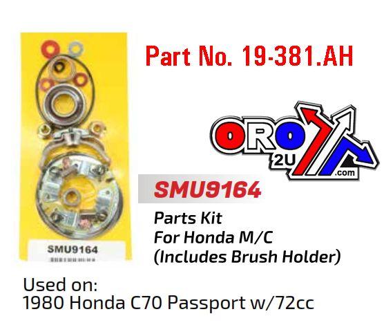 STARTER MOTOR REPAIR KIT, HONDA C70 1980 SMU9164, ARROWHEAD