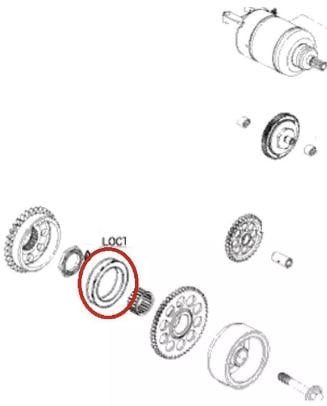 ONE WAY STARTER CLUTCH BEARING KTM SX-F 450 XC-F 450 XCF HONDA CRF250X CRF450R TRX450