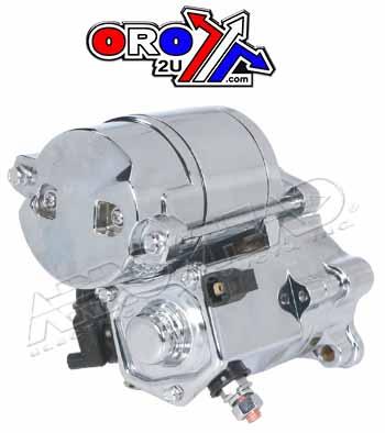 STARTER MOTOR HARLEY DAVIDSON, SHD0004-C, CHROME FINISH 1.4Kw