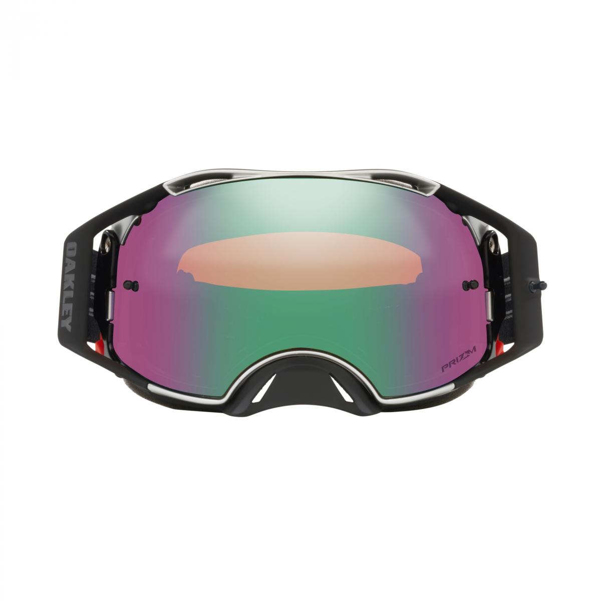 OAKLEY AIRBRAKE MX TUFF BLOCKS BLACK/GUNMETAL, PRIZM MX JADE LENS OA OO7046-C1, OA OO7046-C1