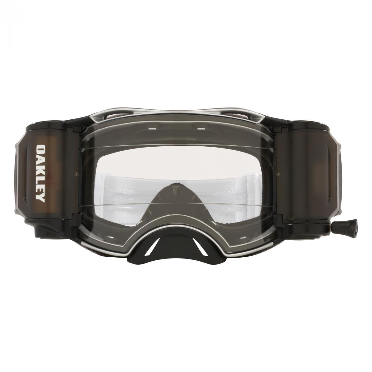 OAKLEY AIRBRAKE MX TUFF BLOCKS WHITE, CLEAR LENS INC ROLL OFFS OA OO7046-C5, OA OO7046-C5