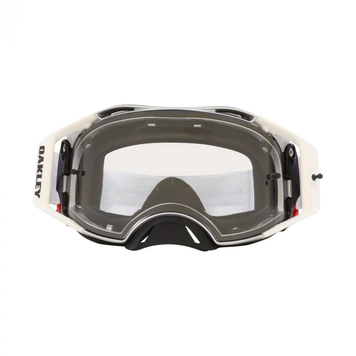 OAKLEY AIRBRAKE MX TUFF BLOCKS WHITE, CLEAR LENS OA OO7046-C4, OA OO7046-C4
