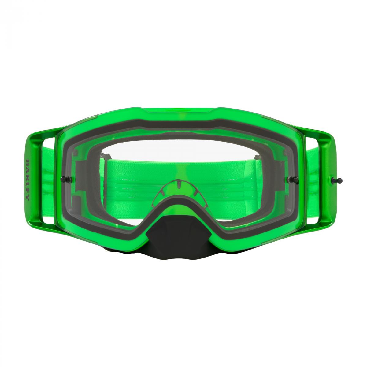 OAKLEY FRONT LINE MX MOTO GREEN, OA OO7087-81 CLEAR LENS, OA OO7087-81