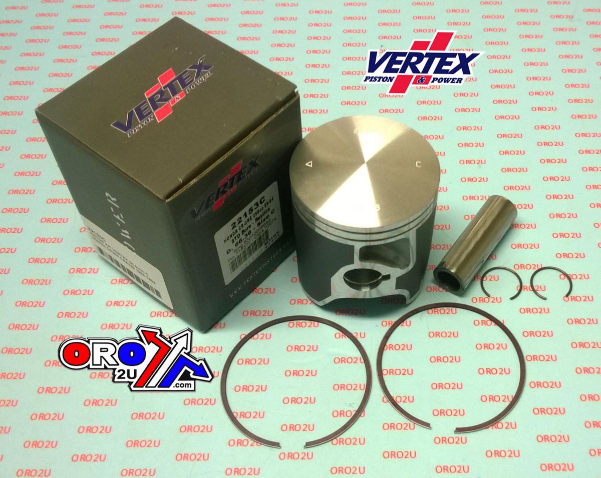 PISTON KIT VERTEX 66.4 D HONDA CR/CRE 250 86-94, VERTEX 22153D