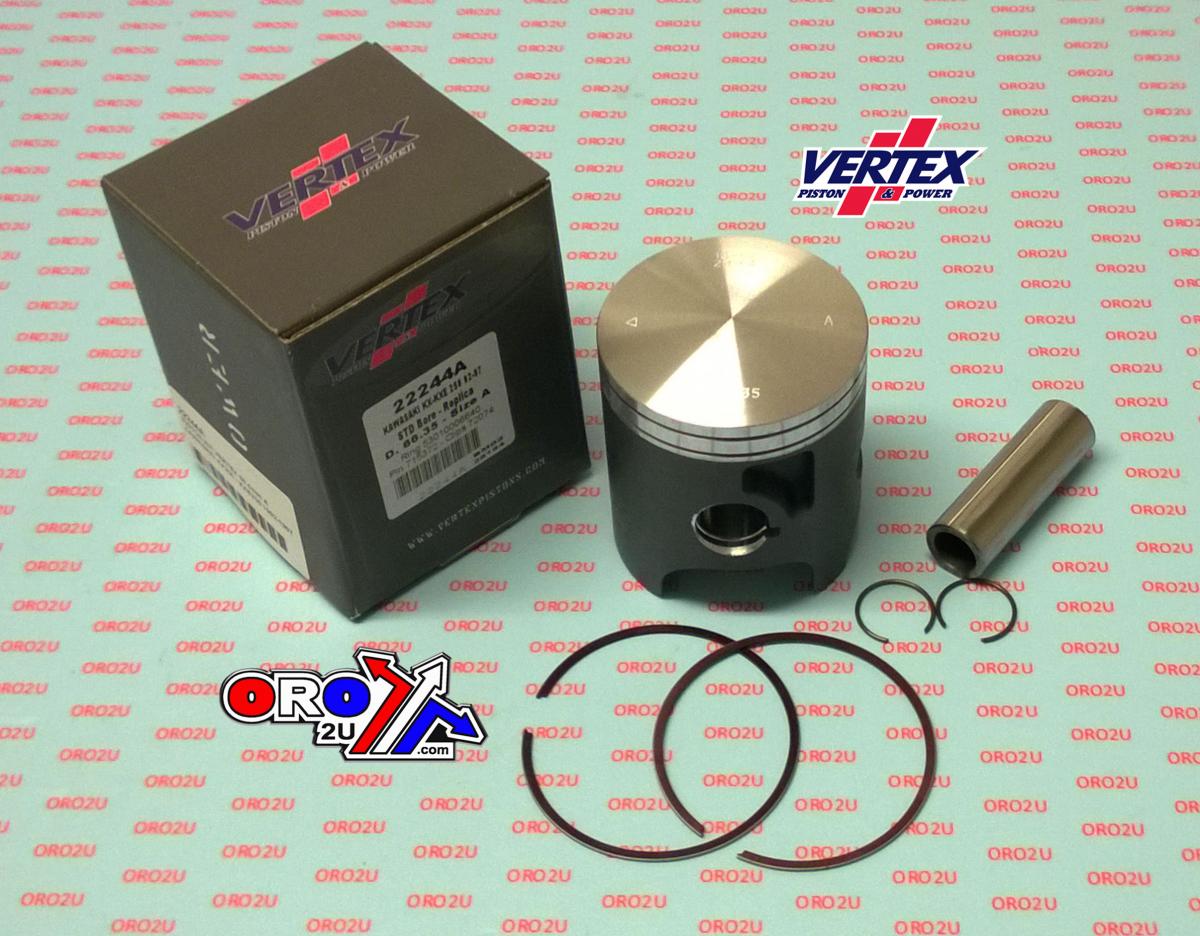 PISTON KIT VERTEX 67.5 KAWASAKI KX/KXE 250 92-97, VERTEX 22244110 OS +1.10