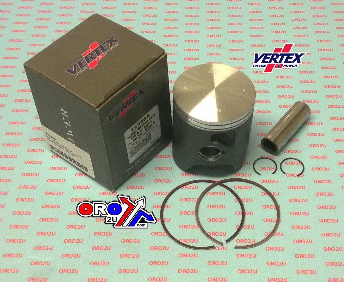 PISTON KIT VERTEX 68.0 SUZUKI RM 250 96-97, VERTEX 22386160 OS +1.60