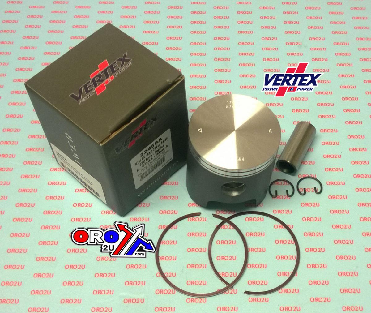 PISTON KIT VERTEX 67.5 C KTM SX/GS 250 96-99, VERTEX 22459C