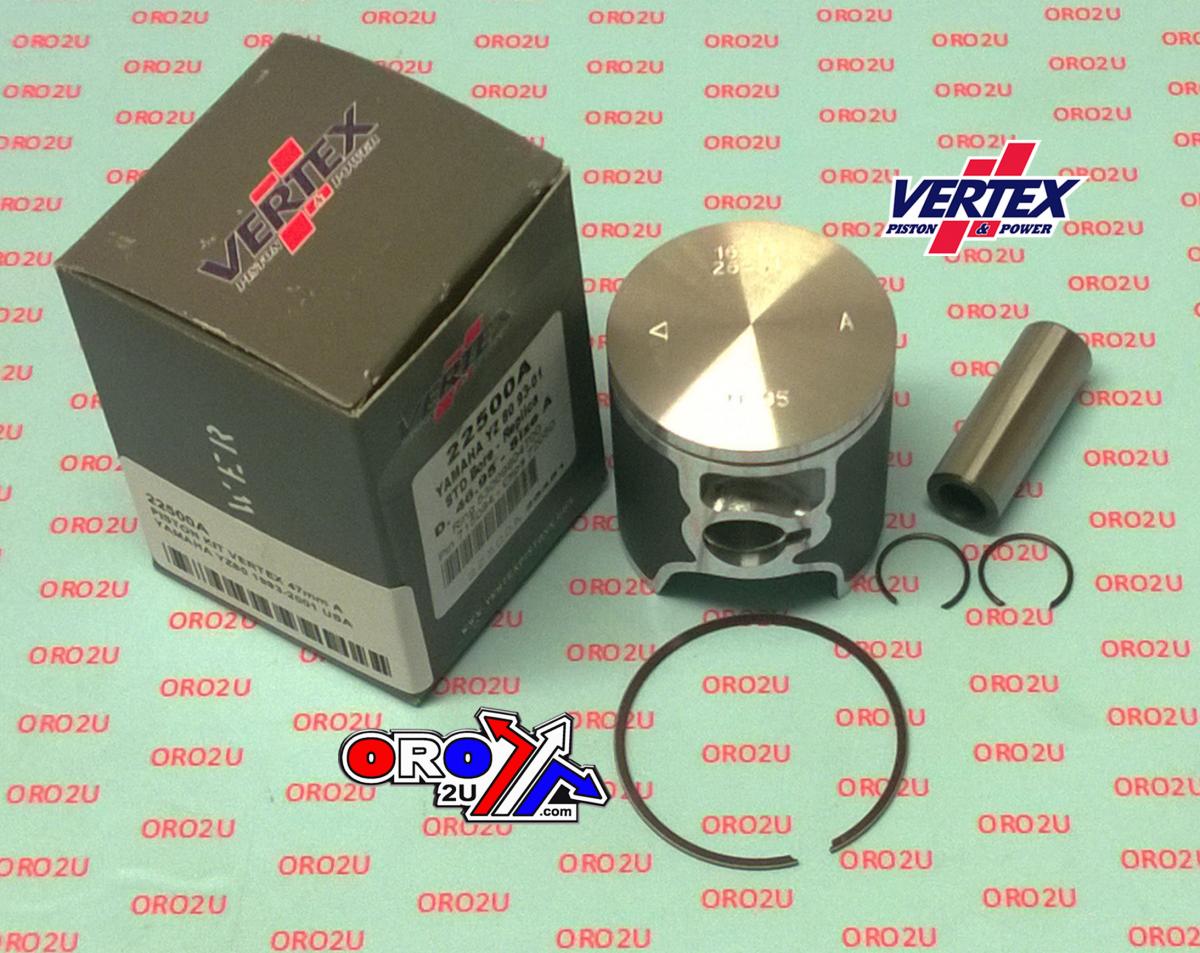 PISTON KIT VERTEX 47.0 A YAMAHA YZ 80 93-01 USA, VERTEX 22500A