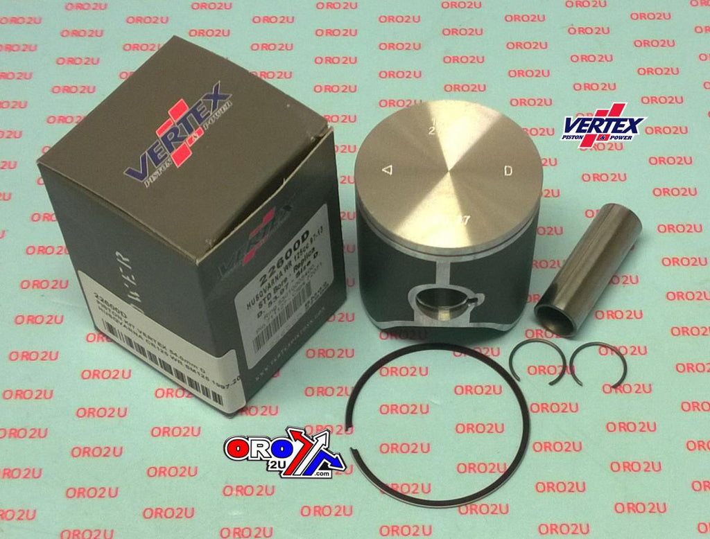 PISTON KIT VERTEX 55.0 HUSKY CR/WR/SM 125 97-13, VERTEX 22600100 HUSQVARNA OS +1.00