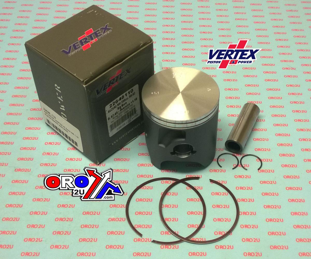 PISTON KIT VERTEX 66.4 B SUZUKI RM 250 00-02, VERTEX 22646B