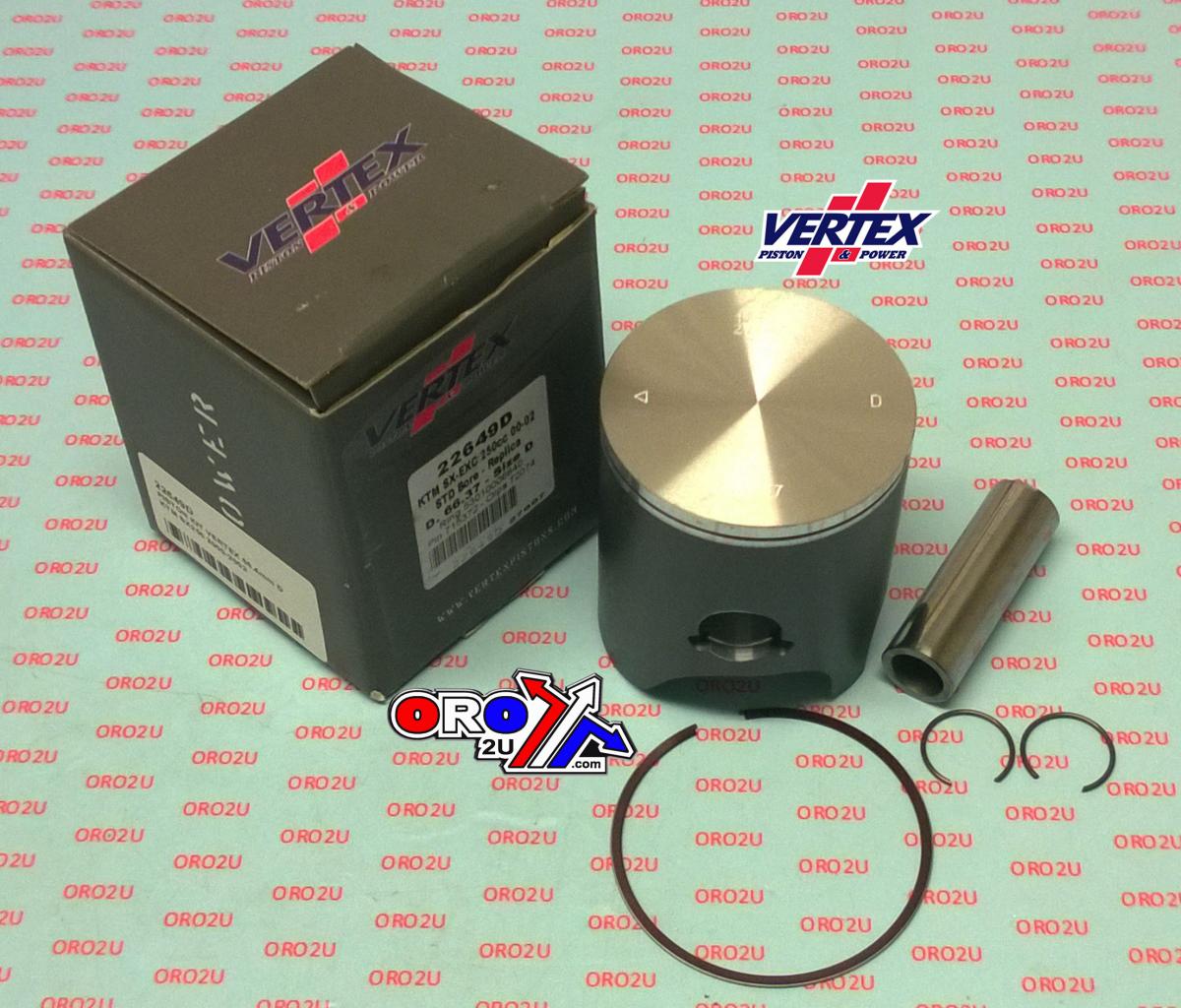 PISTON KIT VERTEX 66.4 C KTM SX 250 00-02, VERTEX 22649C