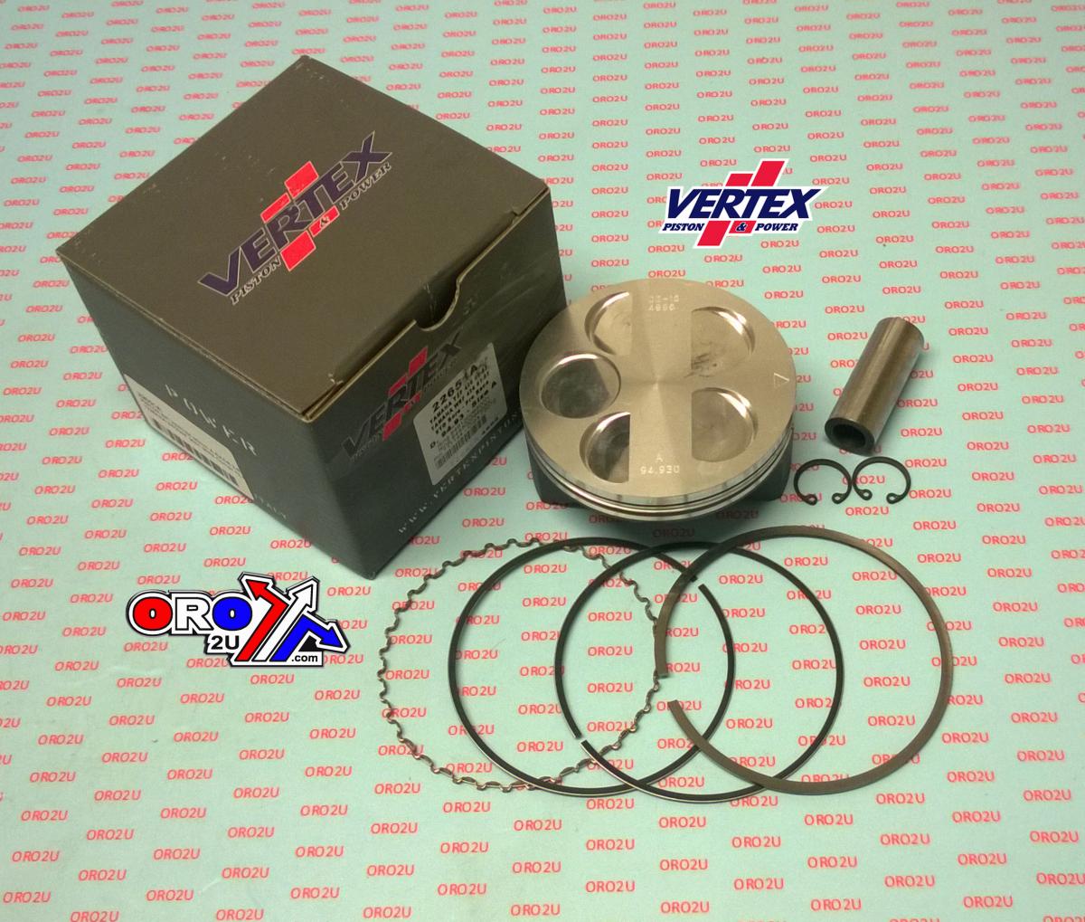 PISTON KIT VERTEX 95.0 E YAMAHA YZ/WR 426 00-02 RACE, VERTEX 22651E COMPR 12,5:1 2-RING