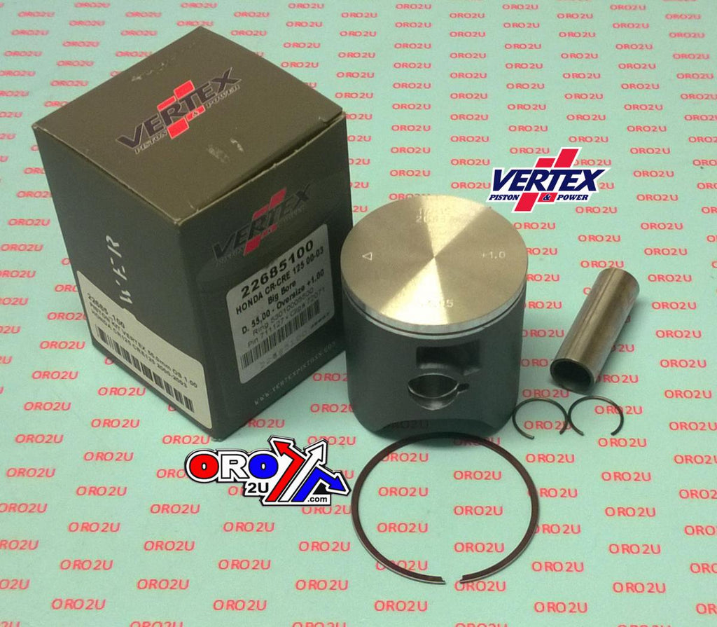 PISTON KIT VERTEX 54.0 C HONDA CR/CRE 125 00-03, VERTEX 22685C