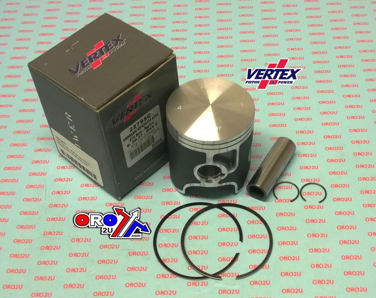 PISTON KIT VERTEX 66.4 D KAWASAKI KX/KXE 250 02-04, VERTEX 22795D