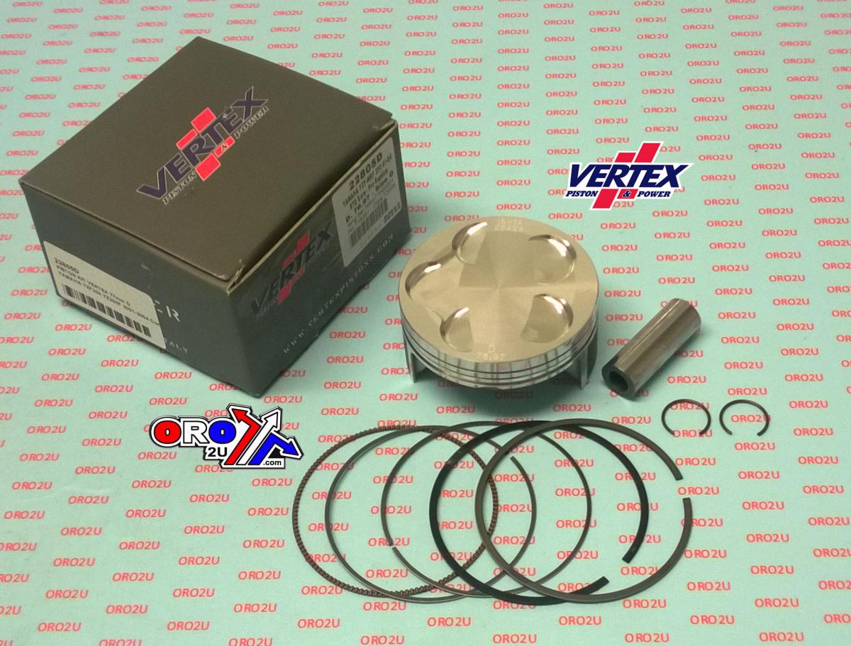 PISTON KIT VERTEX 77.0 A YAMAHA YZ 250 01-04, VERTEX 22805A COMPR 12,5:1